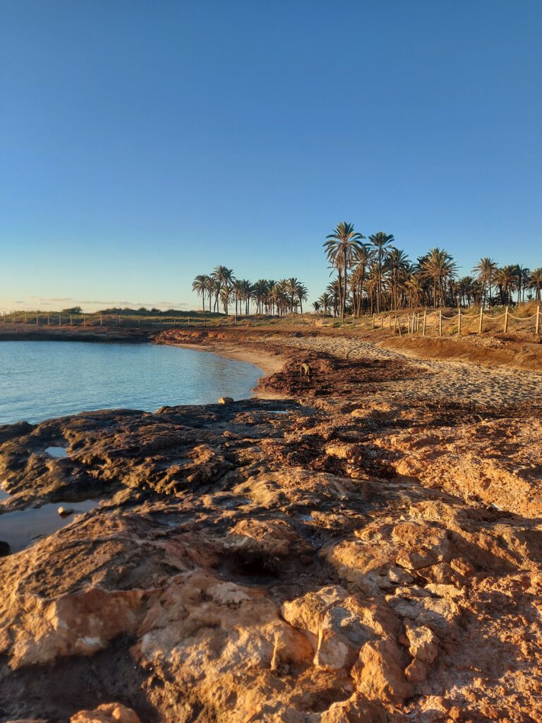 Atardecer en cala ferris